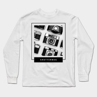 Shutterbug design with vintage cameras for photographers and camera enthusiasts Long Sleeve T-Shirt